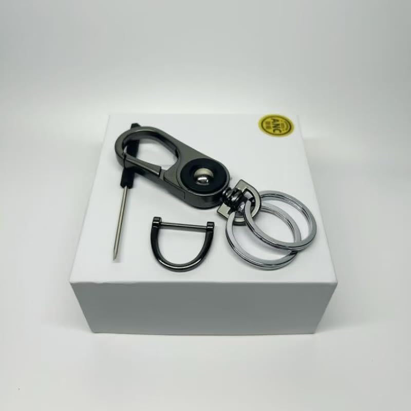 Zmingxuan,Premium Metal Keychain with Swivel Clip, Male Car Keychain,Ring Holder Organizer for Home Car Keys, Key Finder image 5
