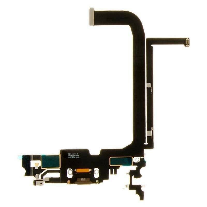 USB Dock Charging Port Flex Cable PCB Board Module Replacement Compatible with Apple iPhone 13 Pro Max (Brown)