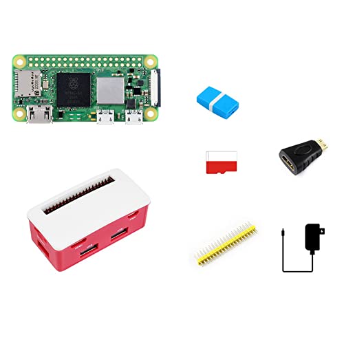 Raspberry Pi Zero 2 W(WiFi Ver。)キットパッケージD、1GHzクアッドコアARM CPU2.4GHzワイヤレスLANBluetooth 4.2 BLEオールインワンコンピューター、スマートホームアプリケーションやその他のIoT