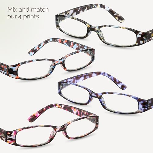 Image of Gaoye 4-Pack Readers for Women, Blue Light Blocking Reading Glasses, Stylish Reading Glasses for Women in 4 Patterns