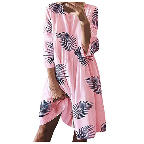 MICKURY Kleid Damen elegant,Kleider die schlank Machen,Kleid...