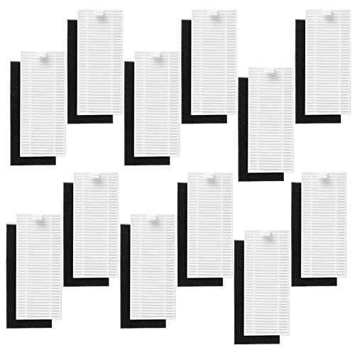 JJ Neumann Filter Replacement Parts Compatible with XIEBro K10, HR1010 Robot Vacuum Cleaner Accessories 12 Pairs
