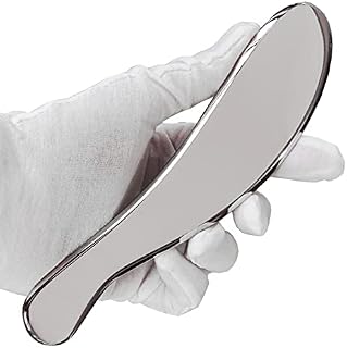 Medical Grade Stainless Steel gua sha Scraping Massage Tool, IASTM Tools, Myofascial Scraping Tools for Physical Therapy, Scar Tissue Tools and Soft Tissue Tools (A02)