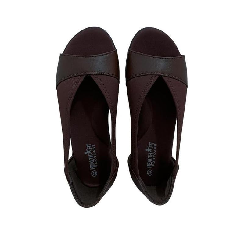 Image of HEALTH FIT Extra Soft Ortho Care Diabetic & Orthopedic Sandal /Doctor Sandal-With Arch Support & Back Support Footwear & stylish for Girl's /Women's