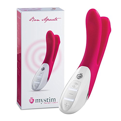 Vibromasseur Mystim Bon Aparte rose en silicone de 22 cm