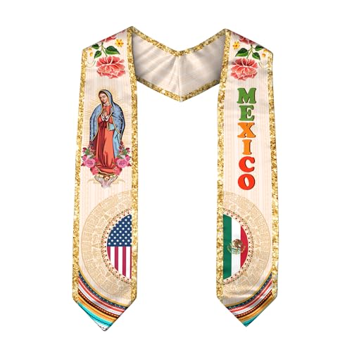 CHIARA CONTI11 Mexican Graduation Sash Mexico Graduation Stole 2026 Mexican American Flag Sash 4
