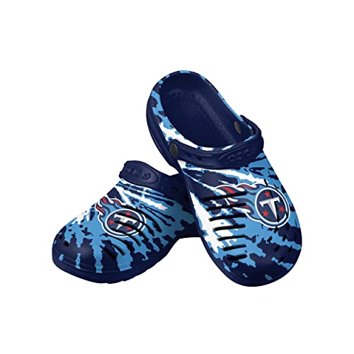 Image of FOCO Mens NFL Team Logo Tie-dye Garden Water Sandals Shoes Slipper Clogs with Strap