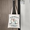 JTOUK Amalfi Coast Gift Ciao Bella Life Is Better In Italy Tote Bag Honeymoon Gift Italy Trip Merch (Bella Italy Tote EU) #4