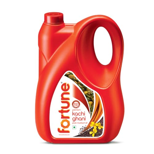 Fortune Premium Kachi Ghani Pure Mustard Oil, 4.5 Kg - Image 2