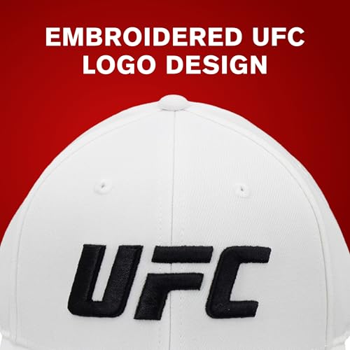 Image of Concept One Unisex Adult UFC Baseball Hat, 6 Panel Adult Flex Fit Active Sport Cap with Curved Brim