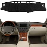 KEYOOG Dashboard Cover Dash Mat Fit for 2006-2001 Le-xus LS430 (for Left Hand Drive),Car Dash Board Mat Anti-Glare Carpet,Non-Slip Pad Sunshield Protector (Flannel)