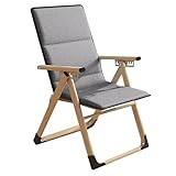 Sillón reclinable Plegable de Aire, con Almohadilla de algodón de una Pieza, Plegable, para Adultos, Resistente, para Exteriores, Plegable, Ajustable, para Acampar (tamaño: Tubo en D + almo