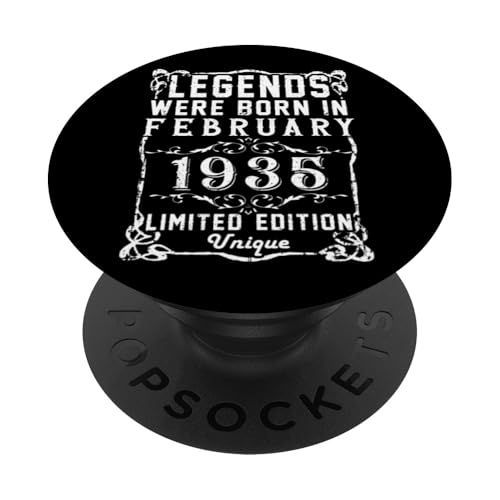 Cumpleaños Febrero 1935 Edición Limitada Regalo February PopSockets PopGrip Intercambiable