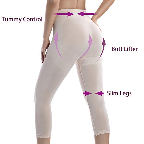 +MD Womens Shapewear Legging High Waist Thigh Slimmer Tummy Control Panties Body Shaper Butt Lift3