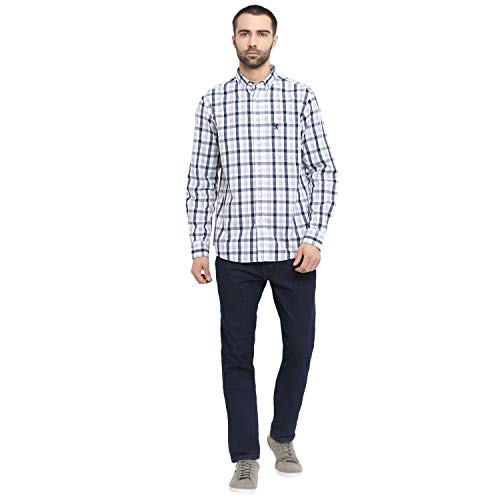 Image of Red Tape Men's Checkered Regular Fit Casual Shirt