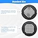 Uxoz Shower Drain Cover, Shower Drain Hair Catcher Snap-in Replacement Strainer, Matt Black Round Grate, Drain Protector Designed for 4.25