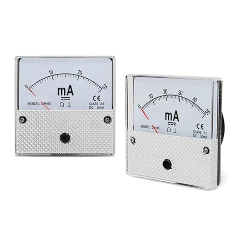 Ampèremètre à aiguille CC DH-80 cadran analogique de mesure 500mA - 2