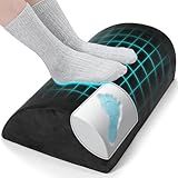 フットレスト デスク下 【整体師監修 膝・足首の負担軽減】 足首サポート 軽量 快適化 足置き台 BK