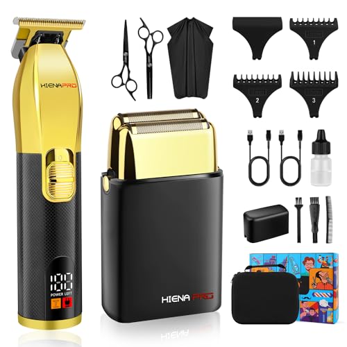 HIENA PRO Electric Foil Shavers for Men, Professional Beard Trimmer for Men Grooming Kit, Hair Trimmer for Men, Shaving Kit Bald Head Shaver Cordless Precision Trimmer, Barber Clippers, Gifts for Men