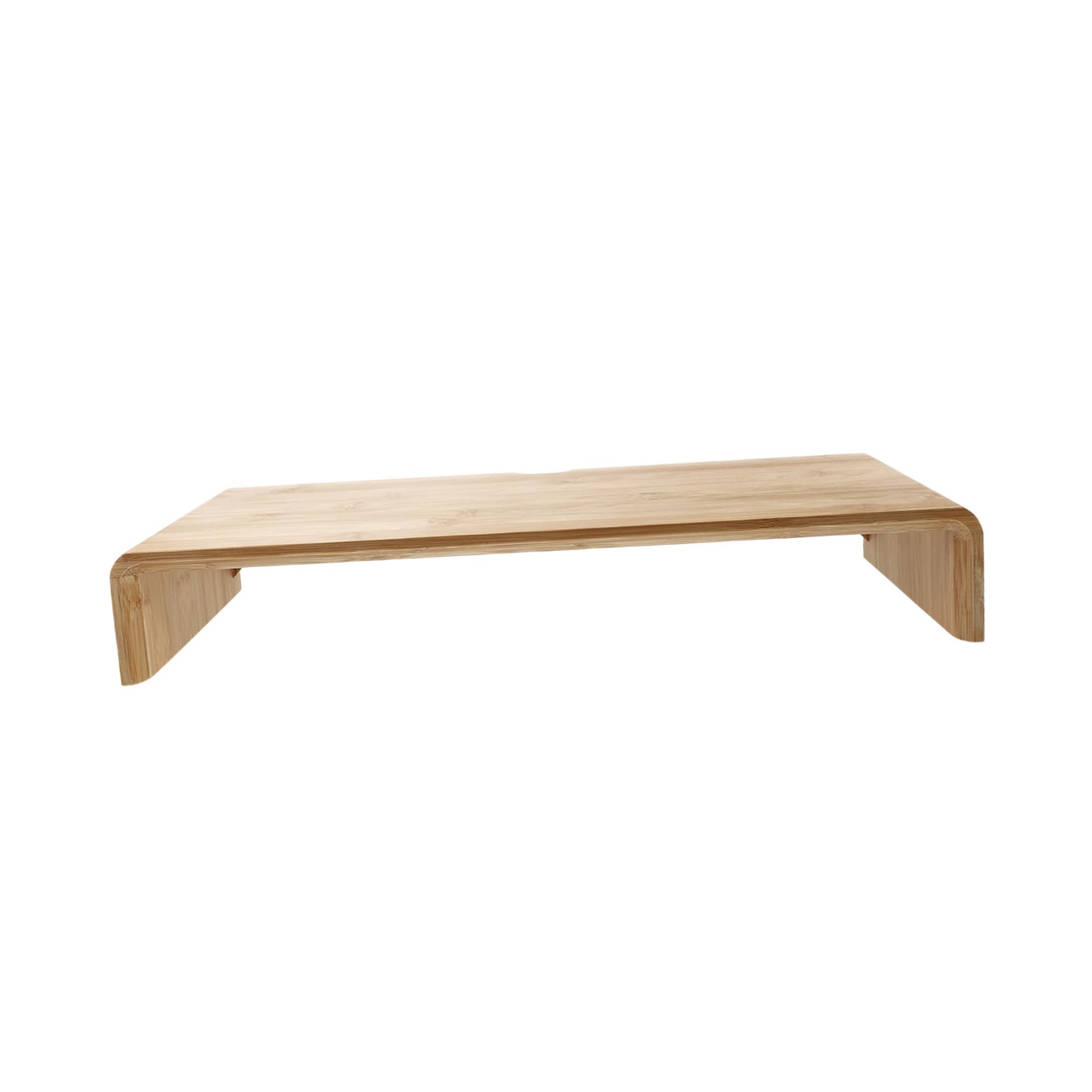 Support pour écran d'ordinateur en bambou noble, rehausseur au design simple et minimaliste