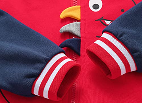 Children Kids Toddler Infant Baby Boys Girls Long Sleeve Cute Print Baseball Coats Outer Outwear Toddler Warm Jacket2