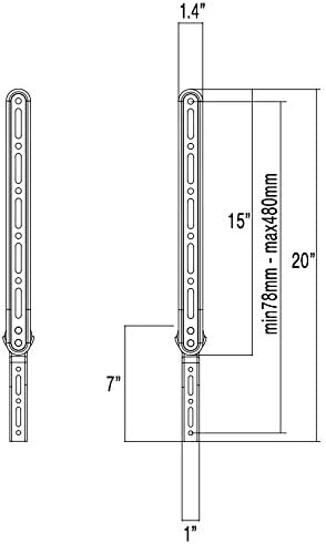 VIVO Universal Sound Bar Bracket Speaker Mount Below Wall Mounted TV | Fits 23"-65" (MOUNT-SPSB2)