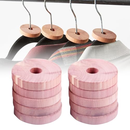 Antipolillas para Ropa Armario,30pcs Anillos De Madera De Cedro,Cedro Antipolillas,Madera de Cedro Antipolillas,Cedro Polilla Repelente Natural,Cedro Contra de Polilla para Armarios,Perchas,Cajones