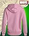 Marvel Spiderman Sweatshirt for Women - Graphic Full Zip Hoodies for Women with Front Pockets - Fashion Graphic Sweatshirts, Size Small, Light Pink Spiderman