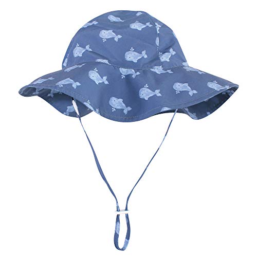 Chapeau de soleil bébé bleu baleine 2T-4T pour protéger les enfants