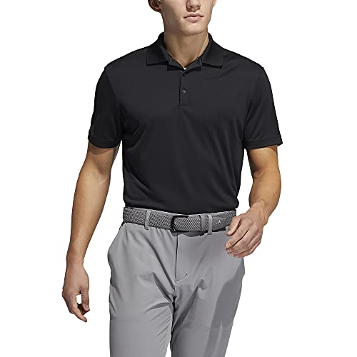 Adidas Golf Men's Performance Primegreen Polo Shirt, Black, Medium #TOP1