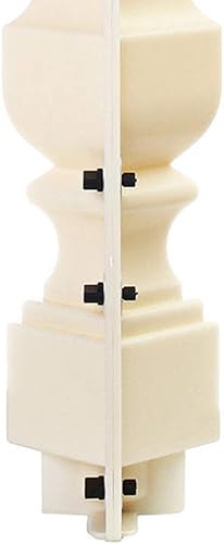 Miniatura 5 de Moldes de barandilla de cemento romano, 2 moldes delanteros y traseros de 27.6 in, molde de balaustradas de columna de bricolaje, balaustradas para