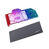 Copper GPU LED Water Cooling Block GPU Waterblock Graphics Card Water Cooling Block for EVGA RTX3090 RTX3080 RTX3080Ti RTX3060Ti (for EVGA RTX3080 RTX3080Ti XC)