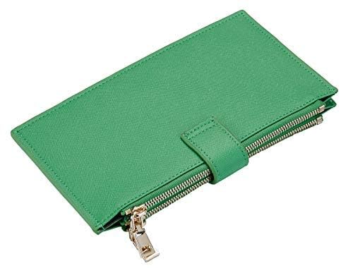 Image of Travelambo RFID Wallet Women Large Size Bifold Multi Card Wallet Case with Zipper Pocke Credit Card Holder for Women