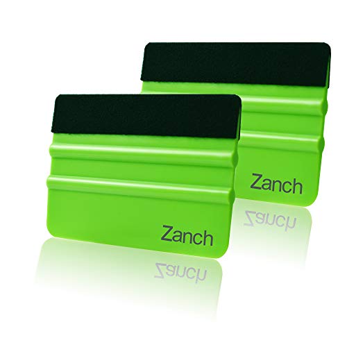 Image of Zanch 2pcs Vinyl Wrap Tools, 4-Inch Mini Squeegee for Vinyl, Versatile for Craft Sign Making, DIY Projects, and Window Tint -Green
