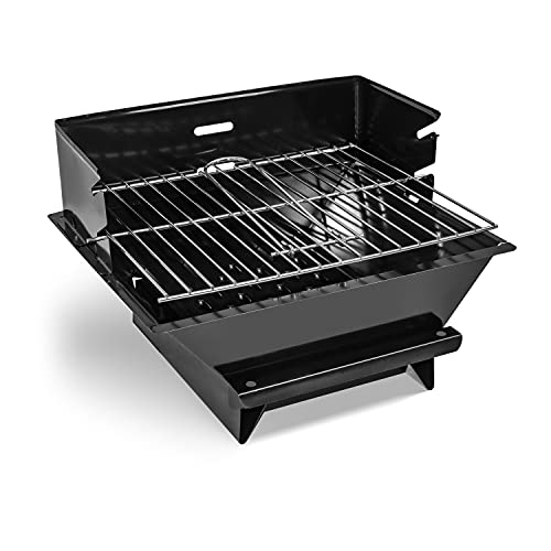 Minigrill - Barbacoa De Carbón O Leña De Mesa Con Parrilla 30X25 Cm - Frankystar En Oferta Minigrill - Barbacoa De Mesa De Carbón O Leña Con Rejilla De 30 X 25 Cm