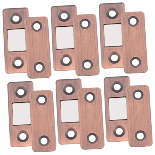 HYTROVE 6組 強力磁付き薄型マグネットドアキャッチ対 家具扉 引き戸用接着テープ付きキャビネットマグネット ワードローブや浴室の扉閉じ