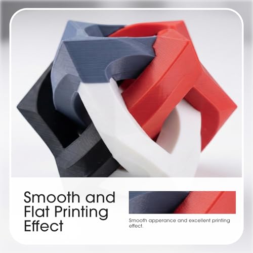 Image of eSUN PLA Filament 1.75mm, High Toughness 3D Printer Filament Upgraded PLA Filament, Dimensional Accuracy + /- 0.03mm, 1KG per Spool, 2 Spools 3D Printing Filament, Black