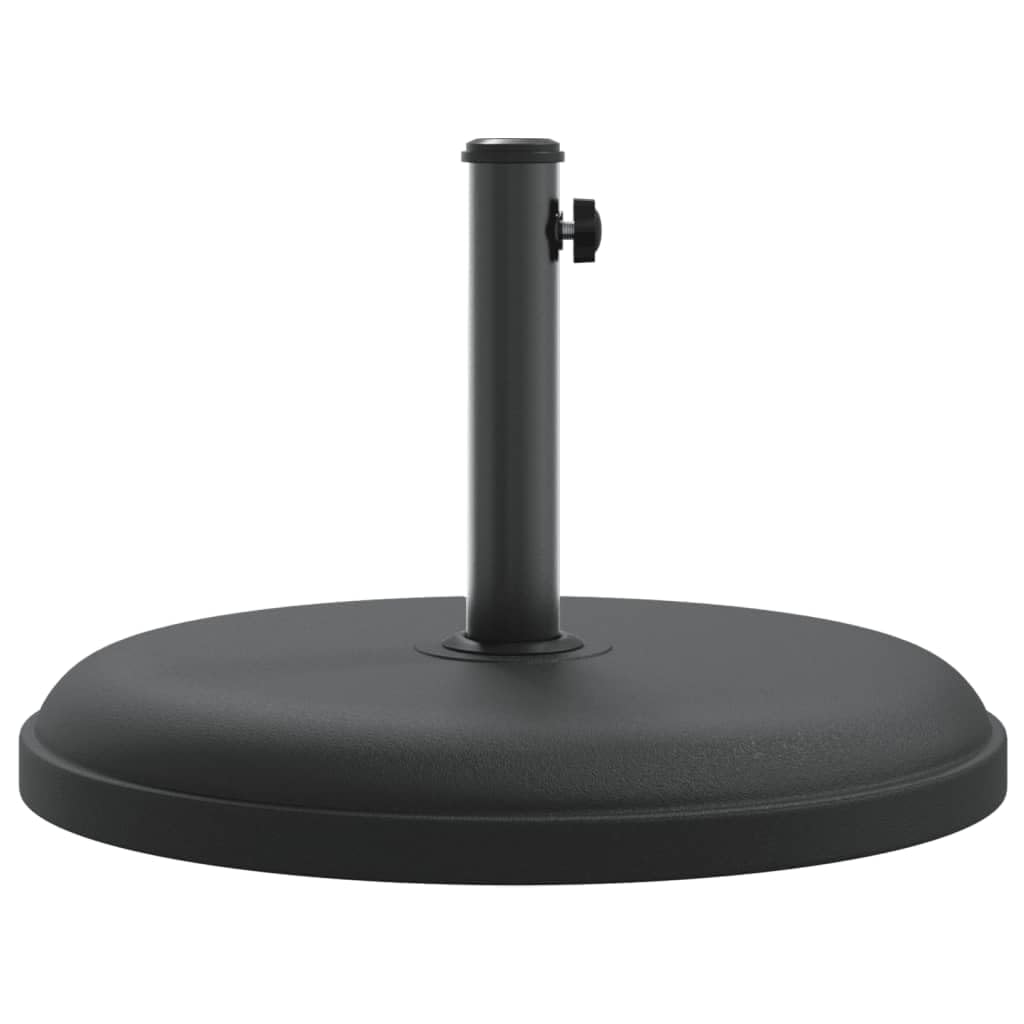 Okrągły stojak na parasole 25 kg wypełniony betonem, podstawa do parasola przeciwsłonecznego z 3 adapterami do masztu Ø 32/35/38 mm, uchwyt mocujący do stabilnego mocowania