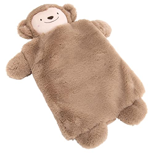 Peluche singe bouillotte marron pour vos soirées cocooning au salon