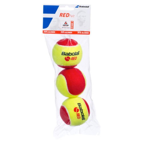 Babolat Play And Stay Red Felt 3 Pack Tennis Balls #TOP23