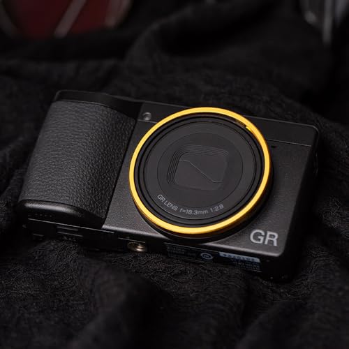 Anillo Decorativo de Metal para Lente de Cámara GR4 para Ricoh GR IV, reemplaza el anillo tapa GN-3 (naranja + amarillo) miniatura 4