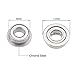 uxcell MF63ZZ Flange Ball Bearing 3x6x2.5mm Full Complement Bearings 10pcs