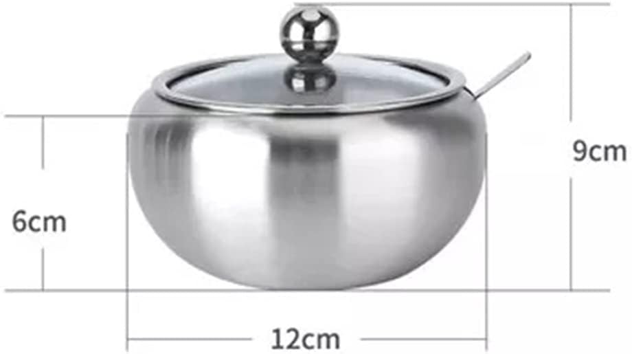 Seasoning Jar With Spoon Spice Storage Container Kitchen Tools Salt Pepper