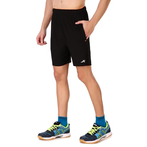 Image of VECTOR X Solid Men Sports Shorts Polyester with Right Pocket (Pack of 1)