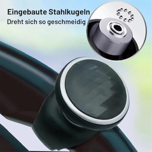 FiTspi Lenkradknauf Spinner, universelles Lenkrad-Hilfswerkzeug für Autos, Lkws, Traktoren, Mähmaschinen, Gabelstapler – Ideal für Fahrer