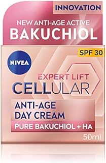 NIVEA Cellular Expert Lift Anti-Age Day Cream 50ml, Anti-Wrinkle Cream with Pure Bakuchiol and Two Types of Hyaluronic Acid, Day Cream for Women, Anti-Ageing Face Cream