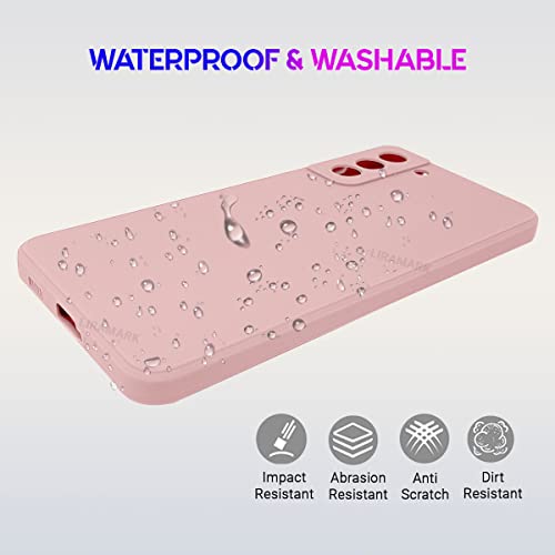 Image of LIRAMARK Silicone Soft Back Cover Case for Samsung Galaxy S22 5G (Silicone Pink)