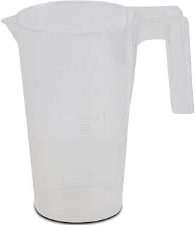 250ml Polypropylene Pitcher with Handle and Spout, Tall Form, Graduated, Karter Scientific 228R1 (Case of 6)