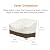 Amazon Basics 2 Seater Outdoor Couch Cover, Patio Furniture Cover, Waterproof, Anti-UV, Durable, Beige/Tan