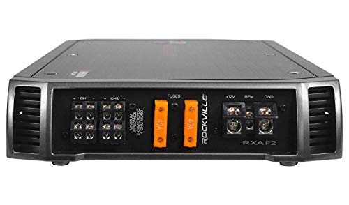 Rockville Rxa-F2 2400 Watt Peak / 1200W Rms 4 Channel Amplifier Car Stereo Amp #TOP2